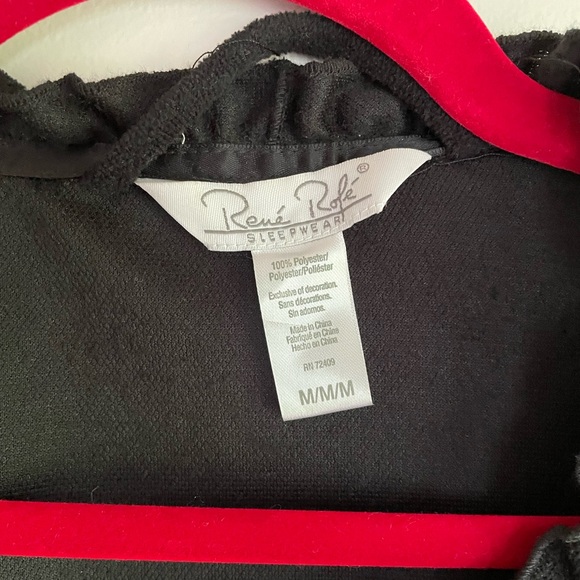 Black Women's Robe With Pockets - Picture 3 of 6